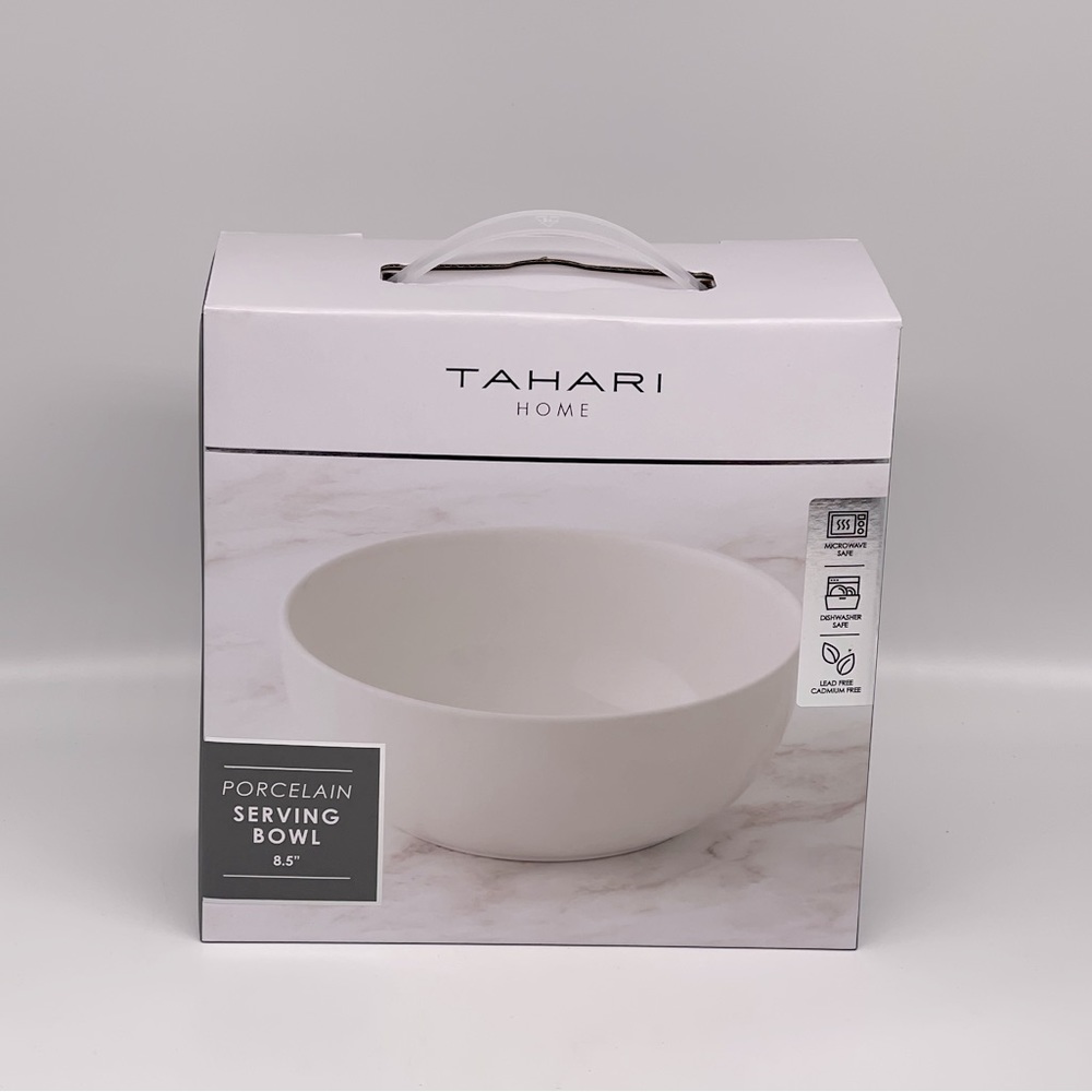 TAHARI HOME PORCELAIN SERVING BOWL